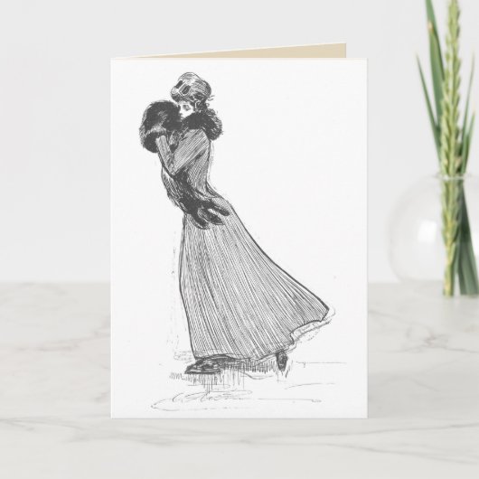 Carte - poème d'hiver à l'intérieur (Devant)