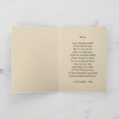 Carte - poème d'hiver à l'intérieur (Intérieur)