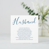 Carte Poème du mari de la Marine (Debout devant)