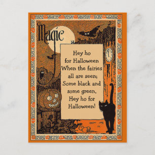 Carte Poème Halloween avec texte personnalisable