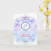 Carte Poème : Hommage de l'animal de compagnie au propri (Fleur jaune)