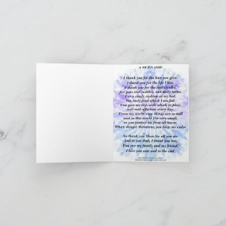 Carte Poème : Hommage de l'animal de compagnie au propri