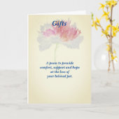 Carte Poème : Homme animal de compagnie perdre sa sympat (Fleur jaune)