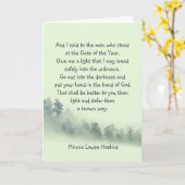 Carte Poème Inspirant Mets ta Main dans Dieu (Fleur jaune)