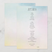 Carte Poème inspirateur de la naissance de Joy (Devant / Derrière)