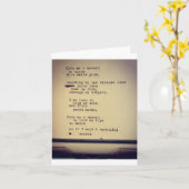 Carte poème minuscule (Fleur jaune)