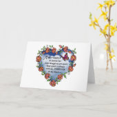 Carte Poème papillon Memorial (Fleur jaune)