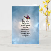 Carte Poème papillon "So Loved" (Fleur jaune)