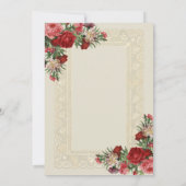 Carte Poème religieux Roses rouges Saint Rosaire (Dos)