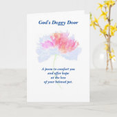 Carte Poème : Souvenirs Spéciaux Des Animaux FL, Plié (Fleur jaune)