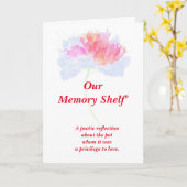 Carte Poème : Souvenirs Spéciaux D'Un Animal De Compagni (Fleur jaune)