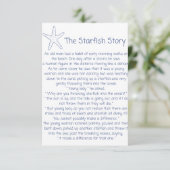 Carte Poème Starfish, histoire Starfish, cadeau Foster m (Debout devant)