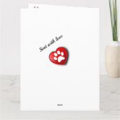 Carte Poème Sympathique Perte de soleil couchant (Dos)