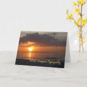 Carte Poème Sympathy Sunset Frye (Fleur jaune)