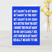 Carte Poèmes pour papa sur la Fête des pères (Fleur jaune)