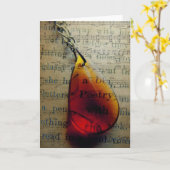 Carte Poésie (Fleur jaune)