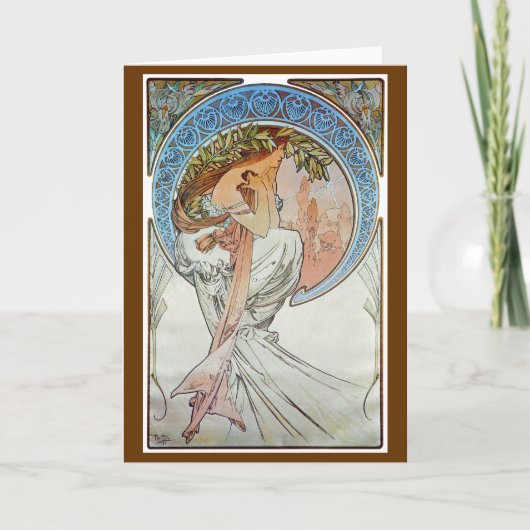 Carte Poésie, Mucha (Devant)