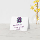 Carte Poètes Et Philosophes - Citations Merveilleuses (Fleur jaune)