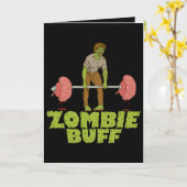 Carte Poids de bouffée zombie amusant (Fleur jaune)