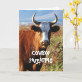 Carte Poids de grossesse - Cowboy Parenting (Fleur jaune)