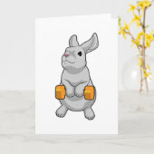 Carte Poignée de fitness pour lapin (Fleur jaune)