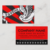 carte poinçonneuse de tatouage de moineau (Devant / Derrière)