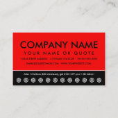 carte poinçonneuse de tatouage de moineau (Dos)