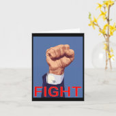 Carte Poing. Combat (Fleur jaune)