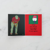 Carte Poing de golf cassé (Intérieur)