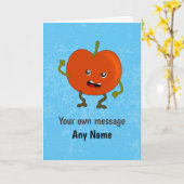 Carte Poing de trempage de tomate de comic Rotten - Text (Fleur jaune)