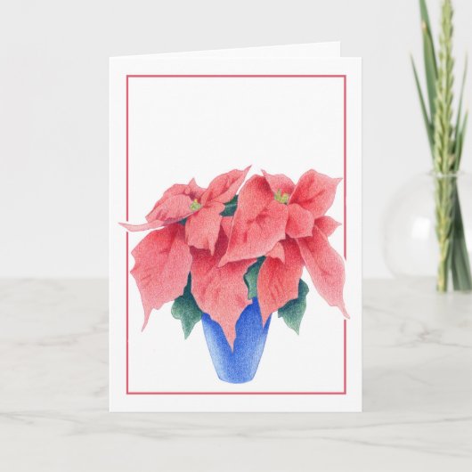 Carte Poinsettia (Devant)