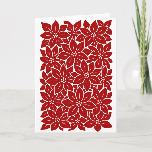 Carte Poinsettia (Devant)