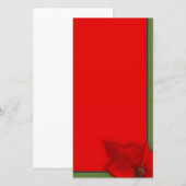 Carte Poinsettia (Devant / Derrière)