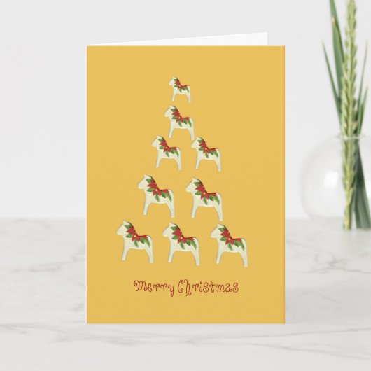 Carte Poinsettia Christmas Tree (Devant)