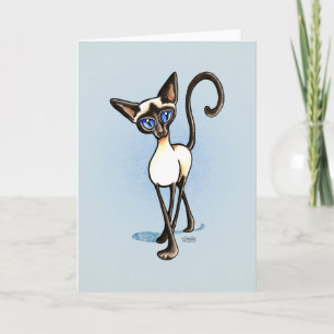 Carte Point de croisée de Siamese Off-Leash Art™