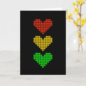 Carte Point de mire du coeur (Fleur jaune)