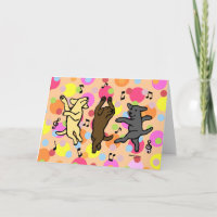 Point de polka de danse heureux de bande dessinée