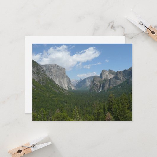 Carte Point d'inspiration dans le parc national Yosemite (Devant/Arrière en situation)
