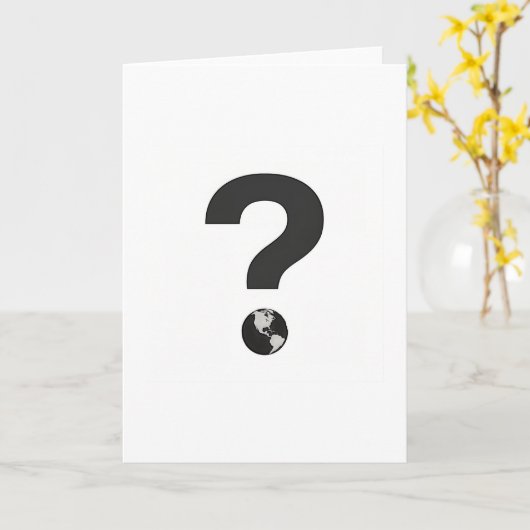 CARTE POINT D'INTERROGATIONK (Fleur jaune)