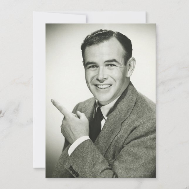 Carte Pointing homme d'affaires (Devant)