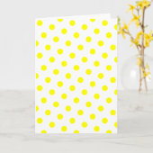 Carte Points blancs et jaunes (Fleur jaune)