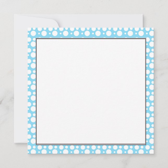 Carte points bleu clair, une décoration simple et agréab (Devant)