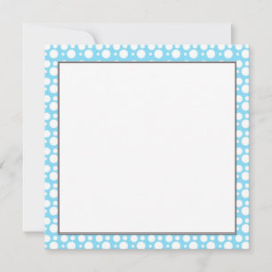 Carte points bleu clair, une décoration simple et agréab