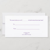 Carte Points colorés Spirales Peinture à la main 2 (Dos)