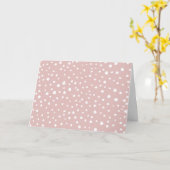 Carte Points Dalmatiens Rose, Points Dalmatiens, Impress (Fleur jaune)