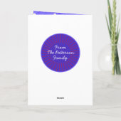 Carte Points de neige tropicaux des arbres de Noël Joyeu (Dos)