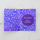 Carte Points de neige tropicaux des arbres de Noël Joyeu (Intérieur)