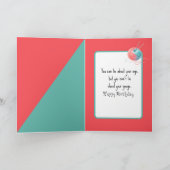 Carte Points de tricot d'anniversaire (Intérieur)