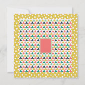 Carte Points dorés oranges Turquoises d'aujourd'hui (Dos)