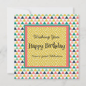 Carte Points dorés oranges Turquoises d'aujourd'hui (Devant)